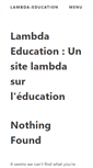 Mobile Screenshot of lambda-education.ch